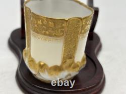 Antique LS&S Limoges France Porcelain Demitasse Cup & Saucer L Straus and Sons