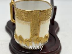 Antique LS&S Limoges France Porcelain Demitasse Cup & Saucer L Straus and Sons