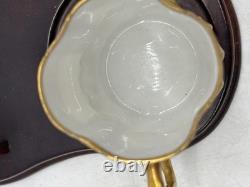 Antique LS&S Limoges France Porcelain Demitasse Cup & Saucer L Straus and Sons