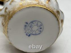 Antique LS&S Limoges France Porcelain Demitasse Cup & Saucer L Straus and Sons
