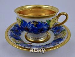 Antique Lamm Dresden Demitasse Cup & Saucer