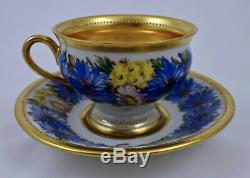 Antique Lamm Dresden Demitasse Cup & Saucer