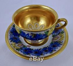 Antique Lamm Dresden Demitasse Cup & Saucer