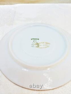 Antique Late 1800s Ahrenfeldt Limoges Ovington Raised Gold Floral Demitasse Cup