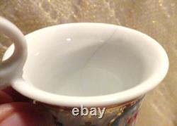 Antique Limoges 6 Demitasse Cups & Saucers Set