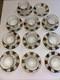 Antique Limoges France Avance Porcelain Gold Panel Demitasse Cups Saucers Set