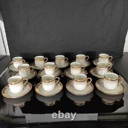 Antique Limoges France B & C (L Bernardaud &Co) Demitasse Cup & Saucers 26 pcs