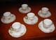 Antique Limoges Ls&s Hand Painted Set 6 Coffee Cups Demitasse. Roses & Gold