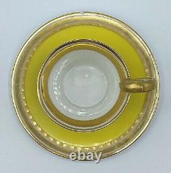 Antique Manufacture Imperiale de Sèvres Portrait Demitasse Cup & Saucer Signed