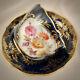 Antique Meissen Demitasse Cup & Saucer, Cobalt Blue