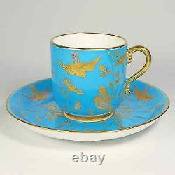 Antique Minton Aesthetic cup & saucer demitasse English Japanese Royal Worcester