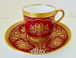 Antique Mintons Demitasse Cup & Saucer, Made for Tiffany