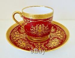 Antique Mintons Demitasse Cup & Saucer, Made for Tiffany