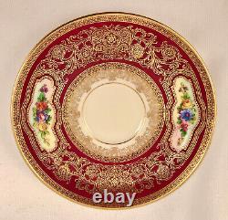 Antique Mintons Demitasse Cup, Saucer & Plate, Artist Signed, Elaborate Gilding