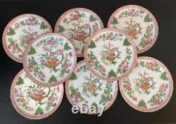 Antique Mintons England Bailey Banks & Biddle Demitasse Cup and Saucers Set of 8