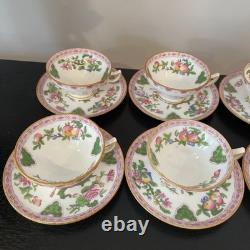 Antique Mintons England Bailey Banks & Biddle Demitasse Cup and Saucers Set of 8