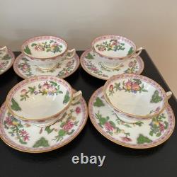 Antique Mintons England Bailey Banks & Biddle Demitasse Cup and Saucers Set of 8