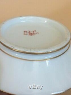 Antique Napoleonic Era M Imp de Sèvres 1804-1809 Hallmark Demitasse Cup & Saucer