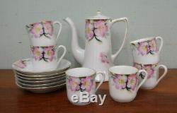 Antique Noritake Azalea Demitasse Set Cups Saucers Coffee Pot