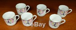 Antique Noritake Azalea Demitasse Set Cups Saucers Coffee Pot