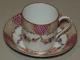 Antique Nymphenburg Garlands Scales & Lattice Can Demitasse Cup & Saucer