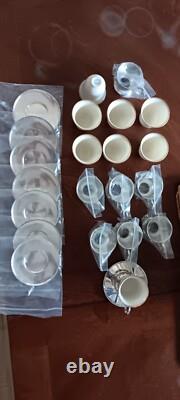 Antique Ovington Bros 8 Demitasse Sterling Cups, Saucers &Lenox Liners Very RARE