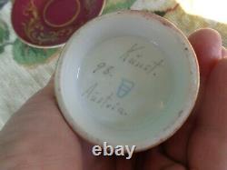 Antique Painted Signed Cherub Royal Vienna Beehive Cabinet Demitasse Cup Saucer