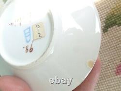 Antique Painted Signed Cherub Royal Vienna Beehive Cabinet Demitasse Cup Saucer