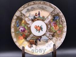 Antique Pair Dresden/Meissen Style Demitasse. Kauffahrtei Scenes. Cups & Saucers