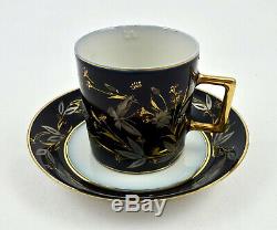Antique Pouyat Limoges Demitasse Cup & Saucer, Made for Tiffany