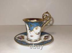 Antique RK Dresden Demitasse Cup & Saucer