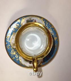 Antique RK Dresden Demitasse Cup & Saucer