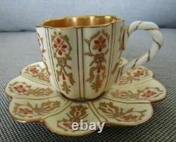 Antique Rare Coalport Davis Collamore Limited Edition Demitasse Cup And Saucer