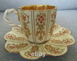 Antique Rare Coalport Davis Collamore Limited Edition Demitasse Cup And Saucer