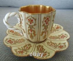 Antique Rare Coalport Davis Collamore Limited Edition Demitasse Cup And Saucer