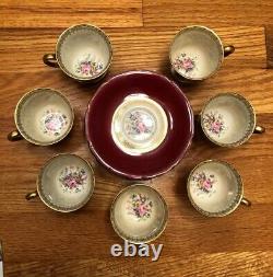 Antique Rosenthal Bavaria Continental Ivory Demitasse Cups & Saucers Set MINT