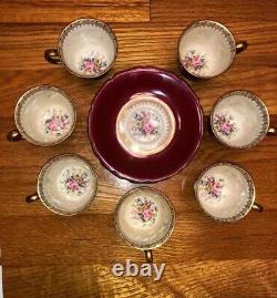 Antique Rosenthal Bavaria Continental Ivory Demitasse Cups & Saucers Set MINT