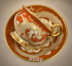 Antique Rosenthal Demitasse Cup & Saucer, Chinese Dragons