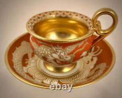 Antique Rosenthal Demitasse Cup & Saucer, Chinese Dragons