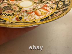 Antique Royal Crown Derby Porcelain Imari 2451 Pair of Demitasse Cups & Saucers
