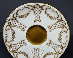 Antique Royal Doulton Demitasse Cup & Saucer, Gilded