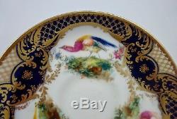 Antique Royal Doulton Demitasse Cup & Saucer, Made for Tiffany Exotic Birds