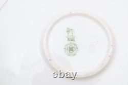 Antique Royal Doulton Sterling Silver Overlay Flambe Teacup & Saucer Cobalt Blue