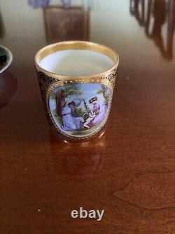 Antique Royal Vienna Demitasse Cup And Saucer