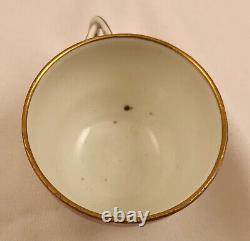 Antique Royal Vienna Demitasse Cup & Saucer, Hand Painted, 18th Century