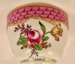 Antique Royal Vienna Demitasse Cup & Saucer, Hand Painted, 18th Century
