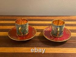Antique Royal Vienna Style Cups and Saucers