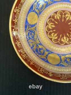 Antique Royal Vienna Style Hand Painted & Gold Gilt Demitasse Cup & Saucer Set
