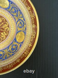 Antique Royal Vienna Style Hand Painted & Gold Gilt Demitasse Cup & Saucer Set