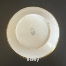 Antique Royal Vienna Style Hand Painted & Gold Gilt Demitasse Cup & Saucer Set